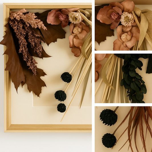 Ikebana (34cm × 43cm × 3 cm)